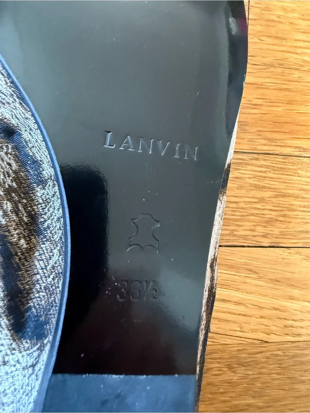 NWT Lanvin Animal Print Ballet Flats